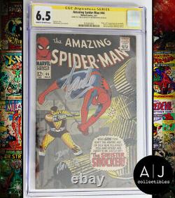Amazing Spider-Man #46 CGC 6.5 (Marvel) Signed by Stan Lee and John Romita