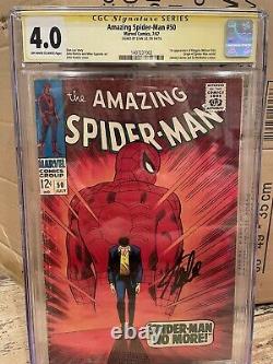 Amazing Spider-Man 50 Cgc Ss 4.0 First Appearance 1st Kingpin Stan Lee Signed