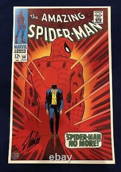 Amazing Spider-Man #50 Litho Signed by Stan Lee with COA John Romita Art LIMITED