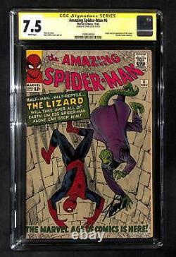 Amazing Spider-Man #6 CGC 7.5 Signed by Stan Lee