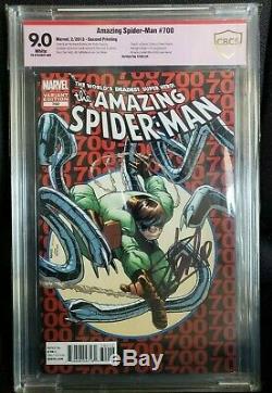 Amazing Spider-Man #700 CBCS 9.0 Signed by STAN LEE 2nd Print