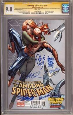 Amazing Spider-Man #700 Campbell Variant CGC 9.8 SS Signature 6x Signed Stan Lee