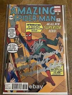 Amazing Spider-Man 700 Ditko Var Signed by Stan Lee, with great power