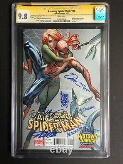 Amazing Spider-Man #700 Midtown Variant 6x Signed Stan Lee CGC SS 9.8 1189910034
