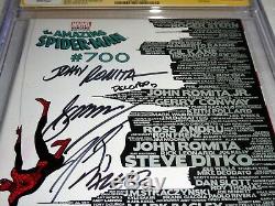 Amazing Spider-Man #700 Signed 10x STAN LEE ROMITA CONWAY Death Peter Parker