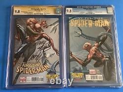 Amazing Spider-Man 700 & Superior 1 CGC 9.8 Signed 3x Campbell Stan Lee Marvel
