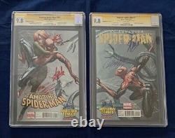 Amazing Spider-Man 700 & Superior Spider-Man 1 Set Signed by Stan Lee & Campbell