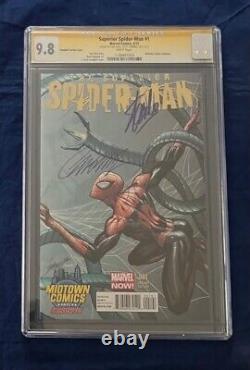 Amazing Spider-Man 700 & Superior Spider-Man 1 Set Signed by Stan Lee & Campbell