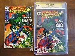 Amazing Spider-Man 78 CGC 8.5 Signed Stan Lee 1st Prowler + Extra 78