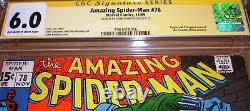 Amazing Spider-Man #78 CGC SS SIGNED John Romita Sr Marvel 1st Prowler Origin
