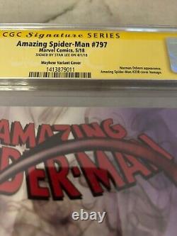Amazing Spider-Man #797 Variant CGC 9.8 Signed By Stan Lee (#238 Homage Cover)