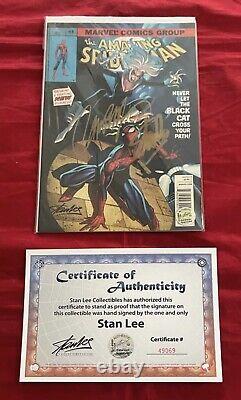 Amazing Spider-Man #8 J Scott Campbell Color Variant Signed by Stan Lee with COA