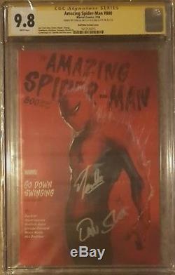 Amazing Spider-Man #800 Dell'Otto CGC 9.8 SS Signed by Stan Lee and Dan Slott