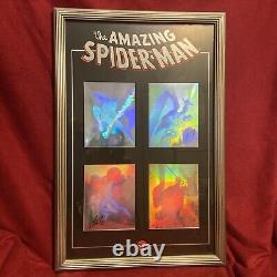 Amazing Spider-Man FRAMED Hologram Set Signed Stan Lee John Romita 1486/2500 COA