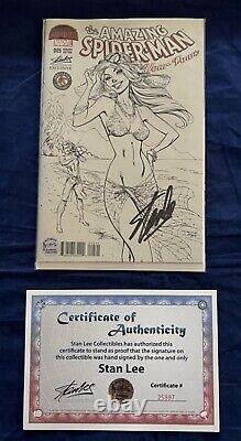 Amazing Spider-Man Renew Your Vows #5 B/W Campbell Signed by Stan Lee with COA