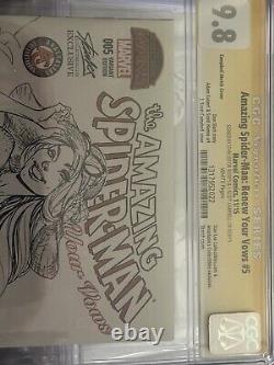 Amazing Spider-Man Renew Your Vows #5 CGC 9.8 Signed- Stan Lee, J Scott Campbell