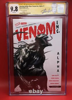 Amazing Spider-Man Venom Inc Alpha #1 CGC 9.8 SS Signed Stan Lee Rare Dell Otto