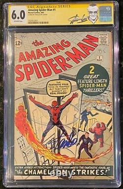 Amazing Spider-man 1 1963 Cgc 6.0 Silver Age Signed Stan Lee Marvel Classic Rare