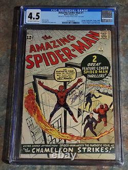 Amazing Spider-man #1 CGC 4.5 Signed and inscribed by Stan Lee