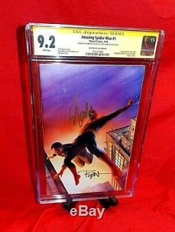Amazing Spider-man # 1 Cgc Ss 9.2 Signed By Stan Lee & Ryan Ottley Alex Ross
