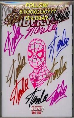 Amazing Spider-man #1 Cgc Ss 9.8 Stan Lee Signed 10x In Colored Sharpies 1/1