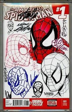 Amazing Spider-man #1 Cgc Ss Stan Lee 9.8 Signed And/or Sketched By 14 Legends