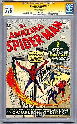 Amazing Spider-man #1 Cgc-ss 7.5 Signed Stan Lee Asm Creator Premiere Issue 1963