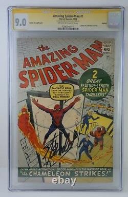 Amazing Spider-man #1 Golden Record Reprint CGC 9.0 Stan Lee signed