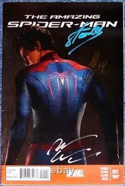 Amazing Spider-man #1 Movie Adaptation-signed Stan Leeandrew Garfieldquesada