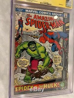 Amazing Spider-man #119 Cgc 6.5 Signed Stan Lee Hulk