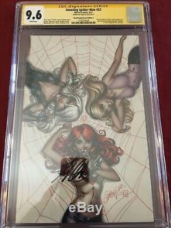Amazing Spider-man #25variant C -cgc Ss 9.6 Signed By Stan Lee