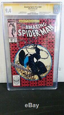 Amazing Spider-man #300 Cgc 9.4 Ss Signed Stan Lee 1st Full Venom Mcfarlane Art
