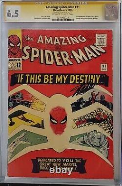 Amazing Spider-man #31 Cgc 6.5 Ss Signed Stan Lee 1st Gwen Stacy Harry Osborn
