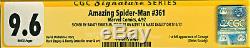 Amazing Spider-man #361 Cgc 9.6 Signed Stan Lee, Bagley, Emberlin! Hottest Book