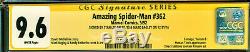 Amazing Spider-man #362 Cgc 9.6 2x Signed By Stan Lee/bagley-newsstand Edition