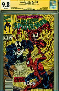 Amazing Spider-man #362 Cgc 9.8 Double Signed By Stan Lee & M Bagley! Newsstand