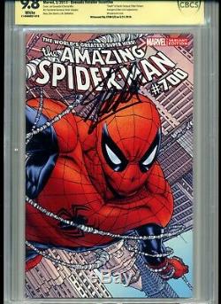 Amazing Spider-man #700 Cbcs Graded 9.8 2013 Marvel Signed By Stan Lee Variant