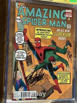 Amazing Spider-man #700 Cgc 9.6 Ss Ditko 1200 Variant Signed By Stan Lee