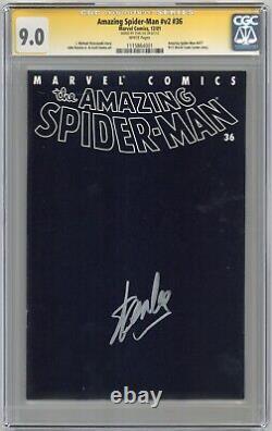 Amazing Spider-man V2 #36 (2001) Cgc 9.0 Ss Signed By Stan Lee 9/11 Tribute
