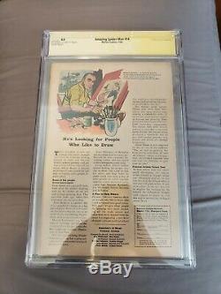 Amazing Spiderman 14 Cgc signed by Stan Lee