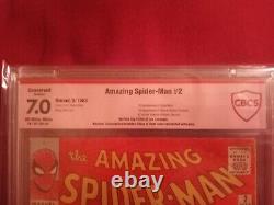 Amazing Spiderman # 2 First Vulture, 3rd Spiderman CBCS 7.0? STAN LEE SIGNED