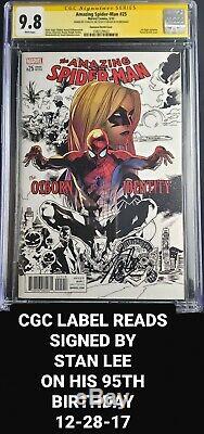 Amazing Spiderman 25 Immonen Var 9.8 CGC Signed By STAN LEE On His 95th BIRTHDAY