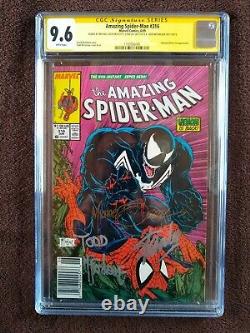 Amazing Spiderman #316 Newsstand UPC Signed by Stan Lee & Todd McFarlane & Zeck