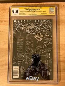 Amazing Spiderman 36 9/11 9.4 CGC Signed STAN LEE, Signed/Sketch HANNA & ROMITA J
