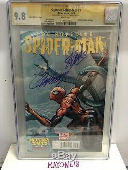 Amazing Spiderman #700 & Superior Spiderman #1 CGC 9.8 NM Signed By Stan Lee