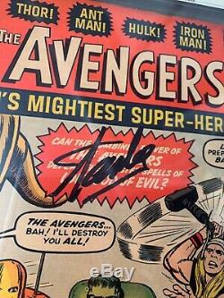 Avengers #1 CGC 6.5 Marvel 1963 Signed Stan Lee Signature Series SS Thor