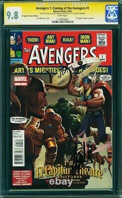 Avengers #1 CGC 9.8 SS signed Stan Lee & Romita Jr El Capitan premiere exclusive