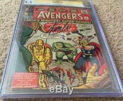 Avengers #1 CGC Signature Series 5.5 Signed by Stan Lee