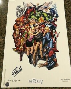 Avengers #1 SDCC Campbell Signed Stan Lee Hologram COA Better than CGC