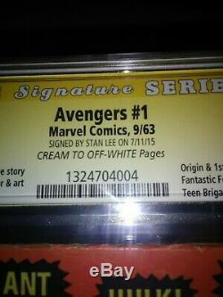 Avengers #1 Signed By Stan Lee Cgc 3.5, Put A Piece Of History In The Box